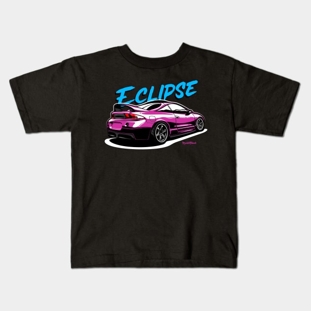 Eclipse gsx jdm dsm Kids T-Shirt by ASAKDESIGNS